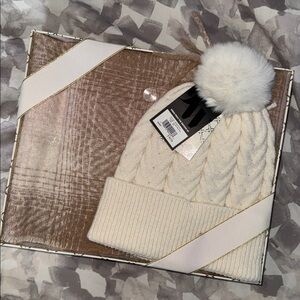 Nine West beanie and scarf set
